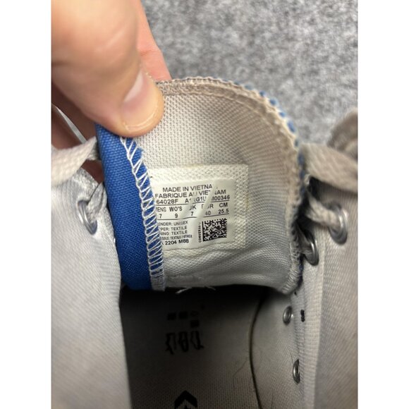 Converse Chuck Taylor All Star Shoes Mens Size 7 Blue High Top Canvas Sneakers - Picture 5 of 7